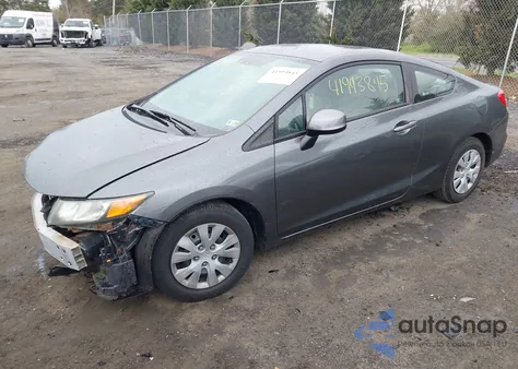 2012 Honda Civic Lx z USA, uszkodzony, nr VIN 2HGFG3B53CH522736